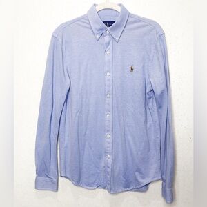 Ralph Lauren Light Blue Casual Button Down Knit Oxford